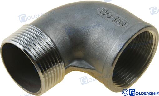 CODO 90º M-H  INOX   1-1/4