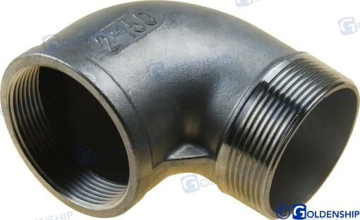 CODO 90º M-H  INOX    2"