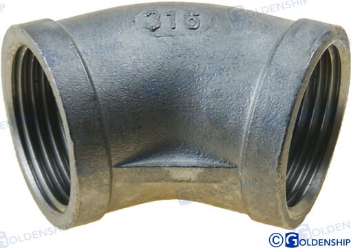 CODO 45º H-H  INOX   1"