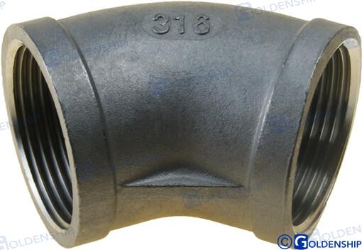 CODO  45º H-H  INOX  1-1/4