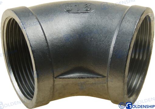CODO  45º H-H  INOX  1-1/2