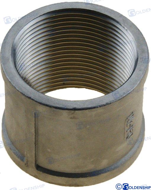 CONECTOR DOBLE H-H  INOX  1/2