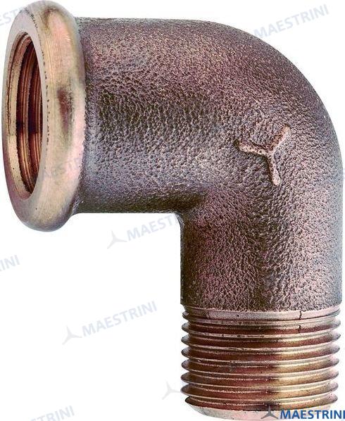 CODO MACHO/HEMBRA 90º BRONCE 1 1/2"
