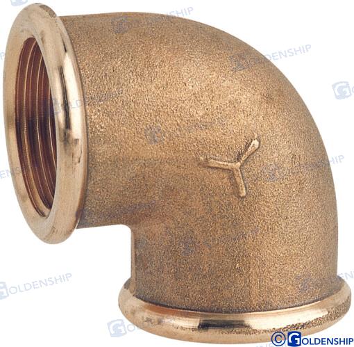 CODO LATON 90º H.H. 3/8'' EN LATON CR