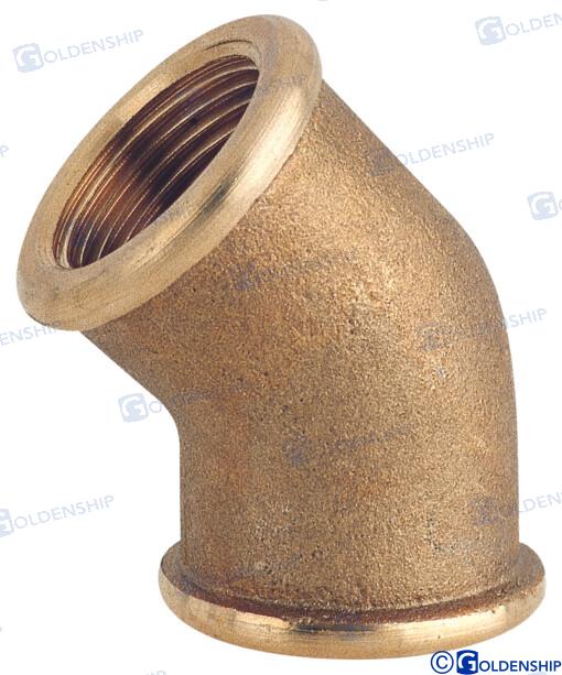 CODO LATON 45° H.H. 1/2'' EN LATON CR