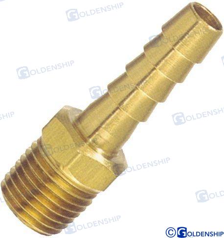 ENTRONQUE LATON NPT 1/4"X5/16" (2)