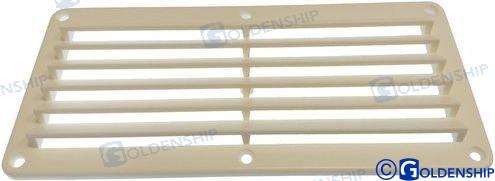 REJILLA VENT. ABS 257X123.8MM  BLANC