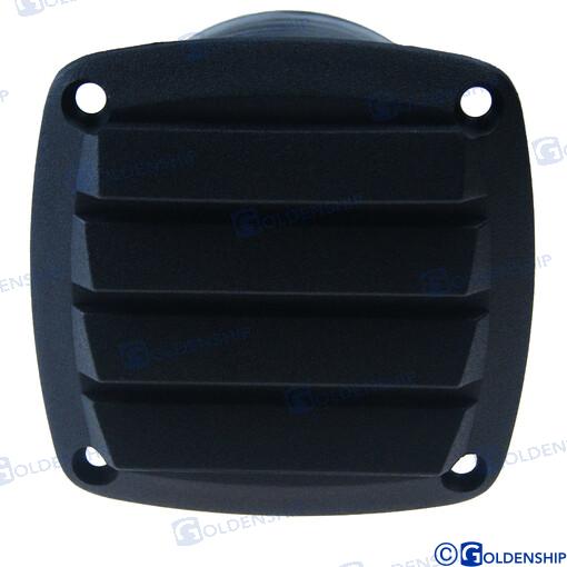 REJILLA VENT. ABS  85X85 /TUBO 3" NEGRA