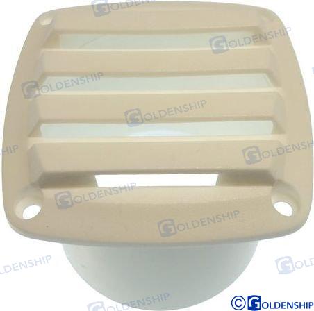 REJILLA VENT. ABS  85X85 /TUBO 3" BLANCA