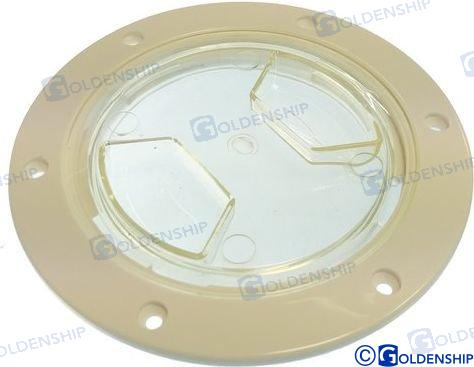TAPA REGISTRO 102MM TRANSPARENTE