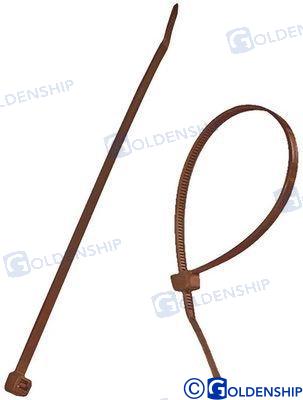 ABRAZADERA NYLON 100X2,5 MARRON (100)