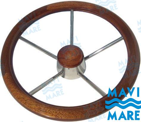 VOLANTE INOX-MADERA 350