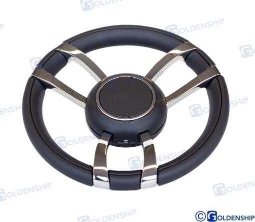 VOLANTE PIEL MOD. 701A  350 MM NEGRO