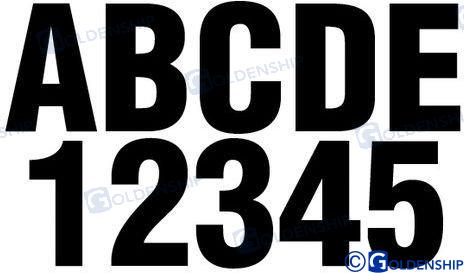KIT NUMEROS Y LETRAS  NEGRO