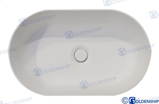 FREGADERO SEMI-OVAL  450X260 MM