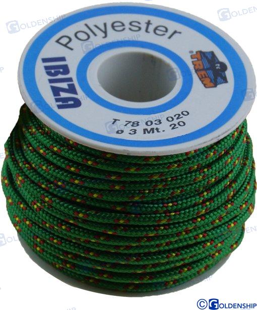 CARRETE "IBIZA"  3 MM  VERDE