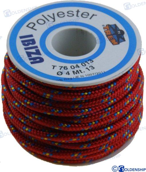 CARRETE "IBIZA"  2,5 MM  ROJO