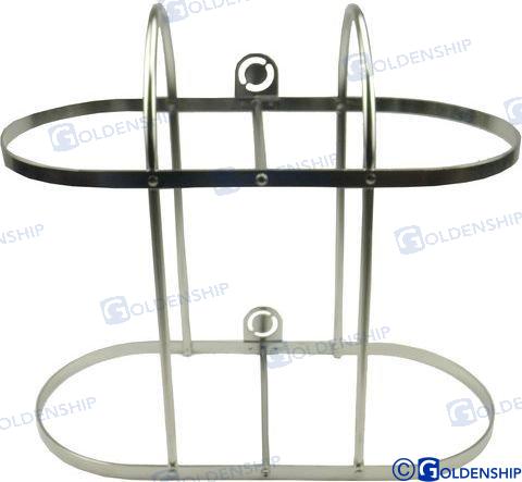SOPORTE 2 DEFENSAS INOX 2X20 CM