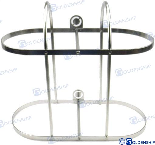SOPORTE 2 DEFENSAS INOX 2X30 CM