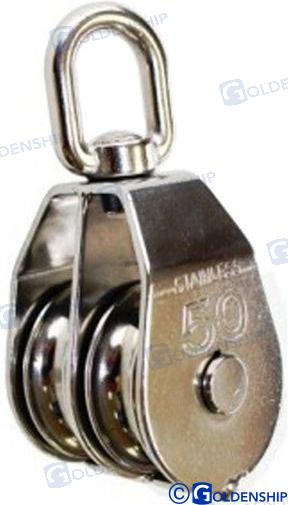POLEA DOBLE GIRATORIA 0 10 MM