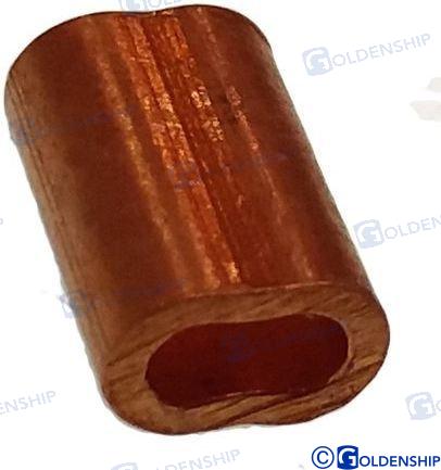 CASQUILLO BRONCE P/CABLE 10 MM (10)