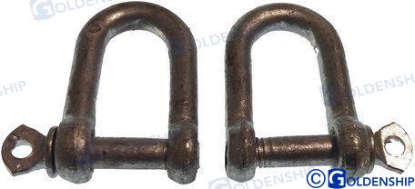 GRILLETE GALV. RECTO  6 MM. (PACK 2)
