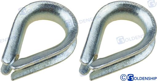 GUARDACABOS GALV.  6 MM. (2)