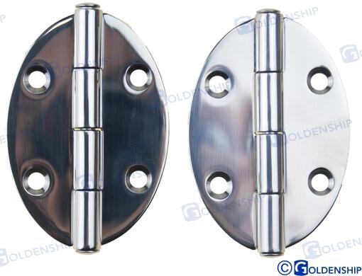 BISAGRA INOX OVAL 78X56  (PACK 2)