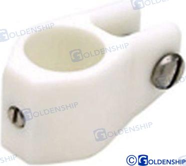 ABRAZADERA TOLDO NYLON BLANCO 19 MM (2)