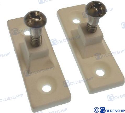 SOPORTE LATERAL NYLON BLANCO (PACK 2)