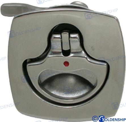 TIRADOR INOX CUADRADO C/LLAVE 63X63