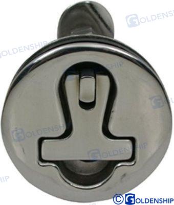 TIRADOR INOX "T" C/LLAVE D. 79MM