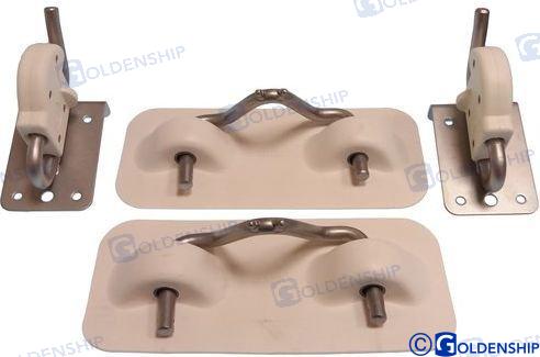 SOPORTE NEUMATICA BLANCO PVC