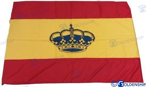 BANDERA ESPAÑOLA  100X150  C/CORONA