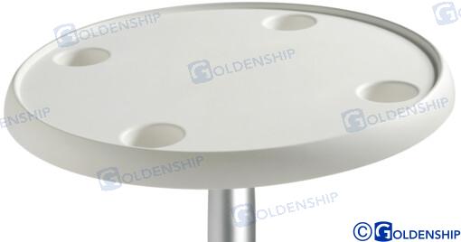 MESA REDONDA BLANCA 610 MM