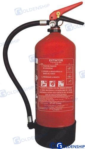 EXTINTOR 6 KG.  ABC
