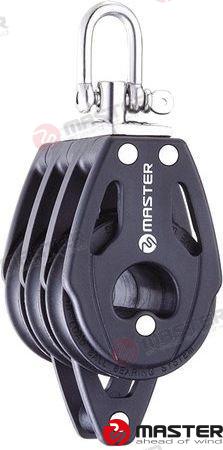 POLEA TRIPLE GIRATORIA C/ARRAIGO 29MM