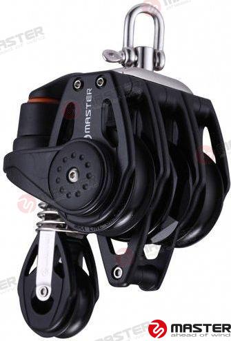 POLEA TRIPLE C/MORDAZA Y ARRAIGO 57MM
