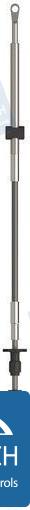 CABLE MANDO  6'   JONHSON EVINRUDE