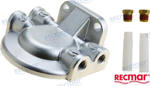 SOPORTE FILTRO ACERO INOX 1/4" ROSCA