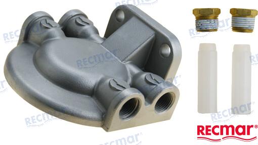 SOPORTE FILTRO ACERO INOX 3/8" ROSCA