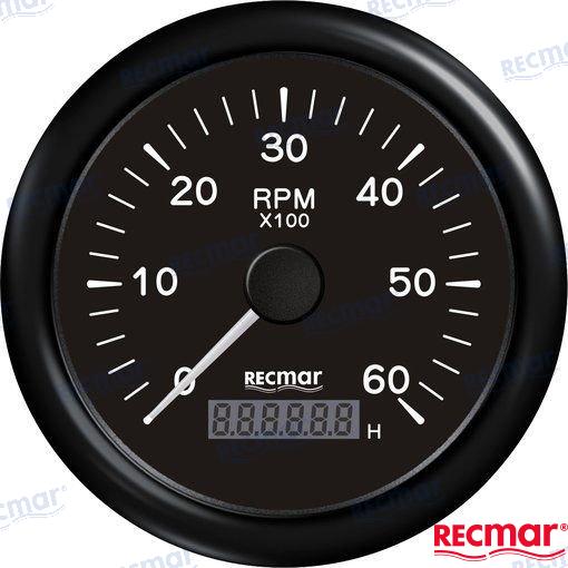 CUENTAVUELTAS 1.0/10.0 - 0/6000 RPM NEGR