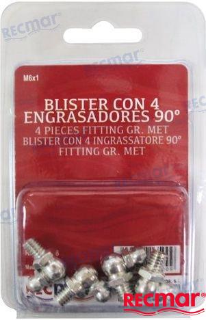 BLISTER CON 4 ENGRASADORES 90º