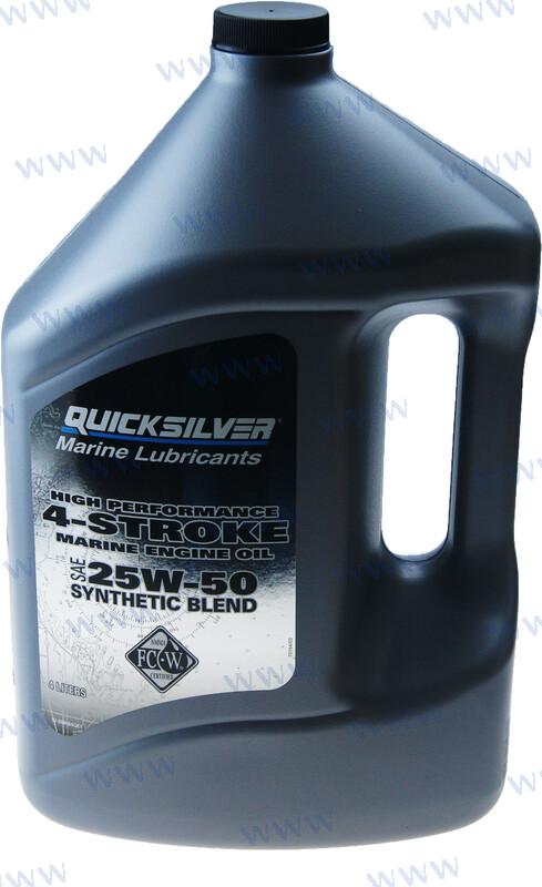 ACEITE VERADO SINTETICO 4-6CIL 25W50 4L.