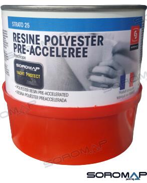 RESINA POLIESTER+CATALIZADOR 375GR.