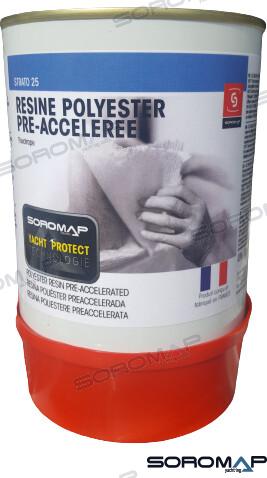 RESINA POLIESTER+CATALIZADOR 750GR.