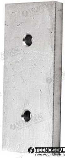ANODO RECTANGULAR ZINC 100X45X9MM