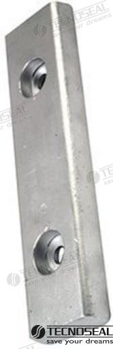 ANODO PIASTRE SCAFO ZINC 325X80X30MM