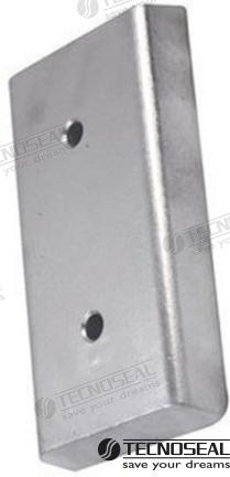 ANODO RECTANGULAR ZINC 400X80X30MM