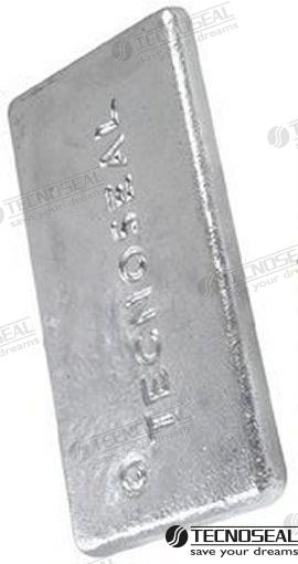 ANODO CALDAIA ZINC 300X150X15MM